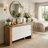 Convertible Makeup Vanity Desk with Adjustable Layout and Storage Drawers, Space-Saving Bedroom Dressing Table