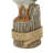Cole And Grey Resin Textured Pelican Sculpture With Brown Block And Shiny Accents