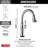 Cassidy Touch Kitchen Faucet Brushed Nickel, Kitchen Faucets with Pull Down Sprayer, Kitchen Sink Faucet, Touch2O Technology, Lumicoat Arctic Stainless-50567596