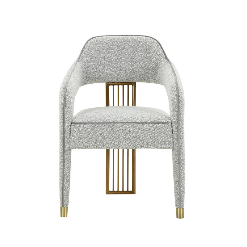 Corralis 49.0cm H Upholstered Armchair, Grey