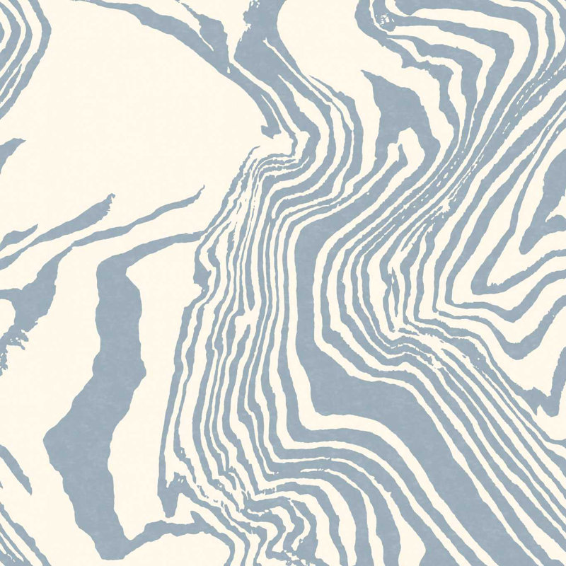 Henry Holland Abstract Non-Woven Wallpaper Double Roll Panel, Atlantic