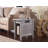 Glenni Solid Wood End Table and Built-In Outlets