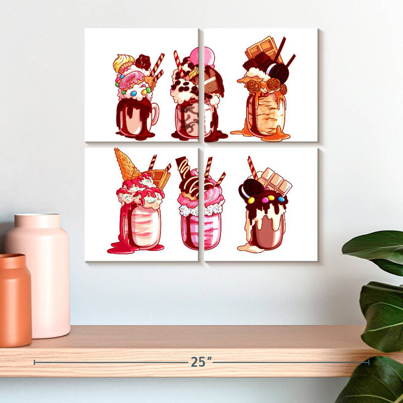 Yarlin surchargé Milkshakes, H 18 po x l 18 po