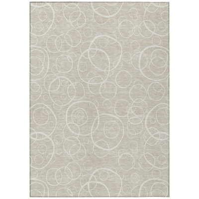 Machine Washable Indoor/Outdoor Orville ACN2407 Geometric Rug