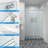 48'' - W x 76'' H Single Added Door Frameless Shower Door with-92618934
