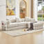 Canapé modulaire en L 3 places en velours côtelé avec coussin de siège à double couche pliable pour canapé d'appoint-1923257111
