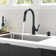 Trask Pull Down Single Handle Kitchen Faucet with MagnaTite Docking Technology and Soap Dispenser