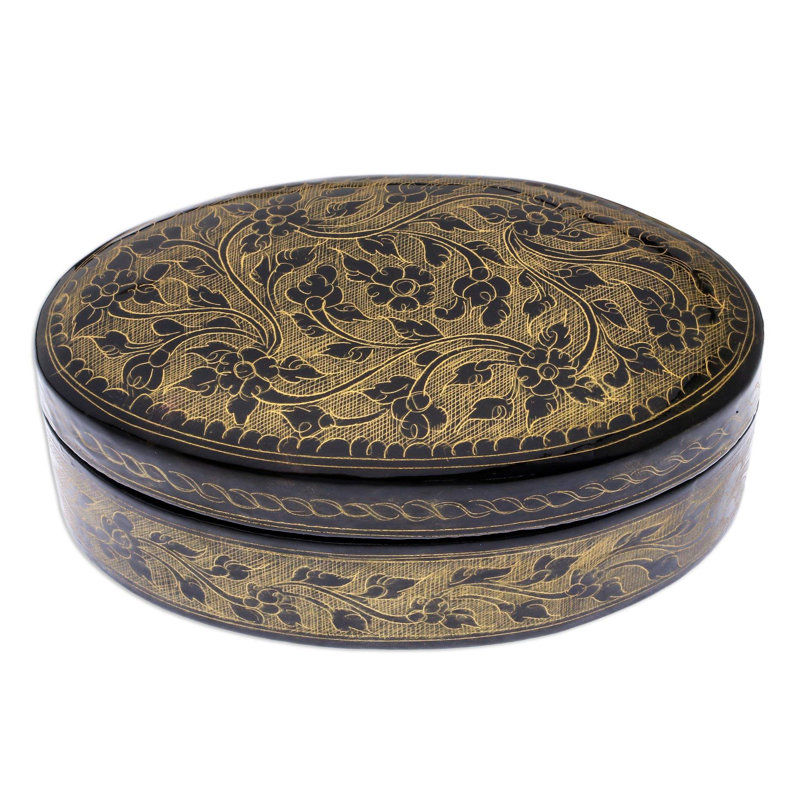 Boîte décorative en bois de mangue Roode