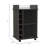 Dukat Bar Cart,Two Shelves, Six Built-in Wine Rack, Four Casters-824313900