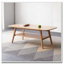 Table basse rectangulaire avec plateau en bois massif