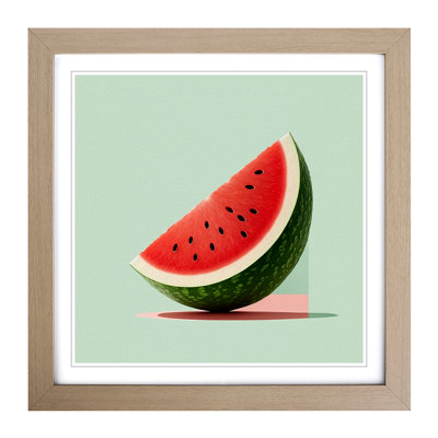 Watermelon Minimalism No.1 - Framed Print
