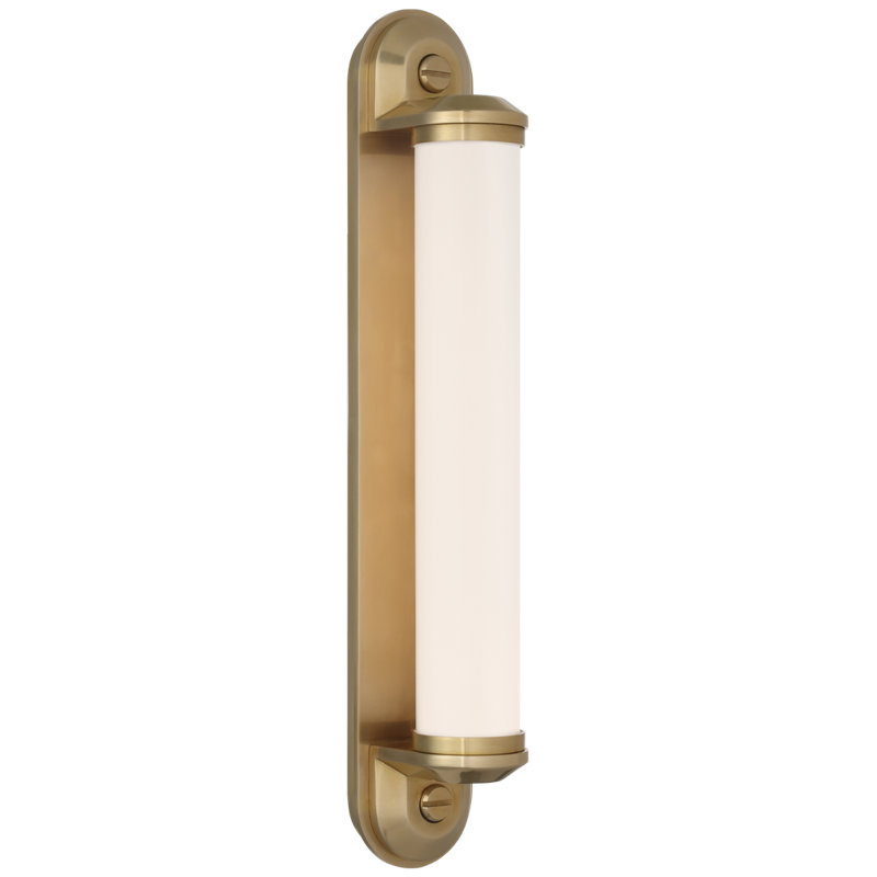 Ralph Lauren Belgrave 32" Linear Bath Light, 18" H x 3" W x 3.75" D, Natural Brass, 1200 W