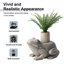 15.25"L Mgo Frog Garden Statue Or Planter Stand