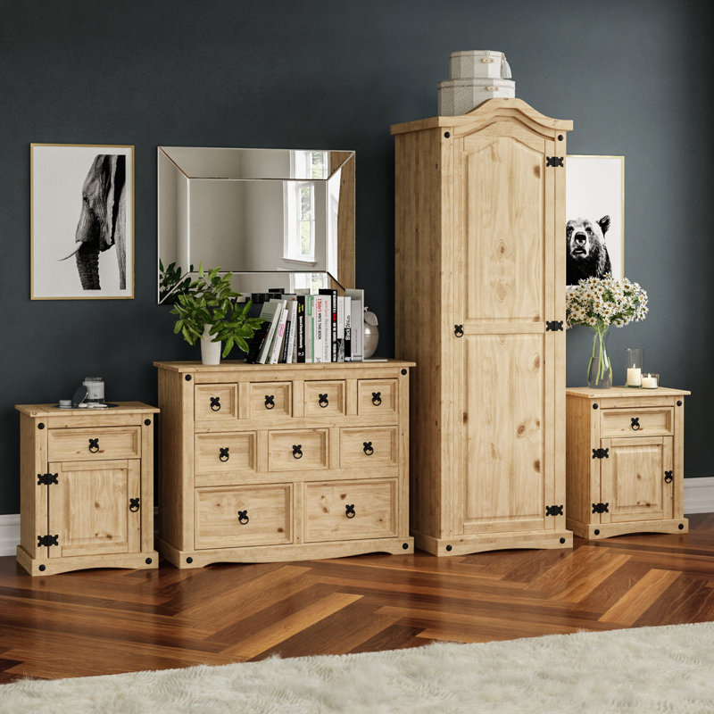 Harold Solid Wood Piece Bedroom Set