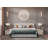 Full Size Storage Bed Frame Upholstered Low Profile Traditional Platform With Tufted And Nail Headboard/no Box Spring Needed/4 Pull Out Drawers/white Faux Leather…-847600275-847600274