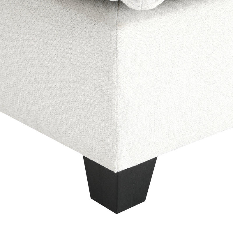Canapé modulaire 109 po x 57 po avec console, port de charge USB, lampe de lecture, porte-gobelet, canapé modulaire en chenille 4 places