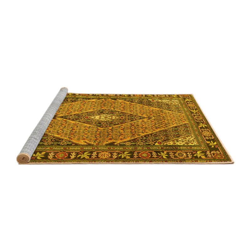Washable Oriental Indoor Rug, Square 6'