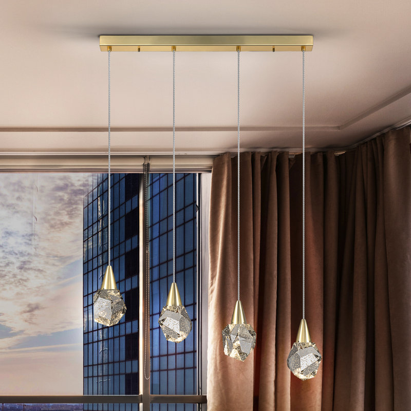 Blithedale 3 - Light Dome Pendant, Gold