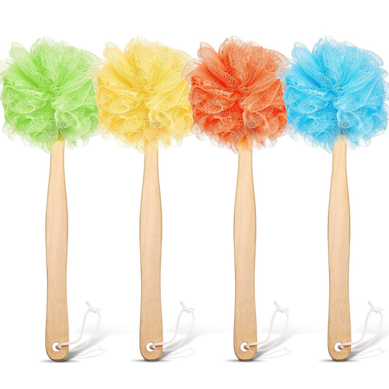 4-pack Loofah Back Scrubber Set