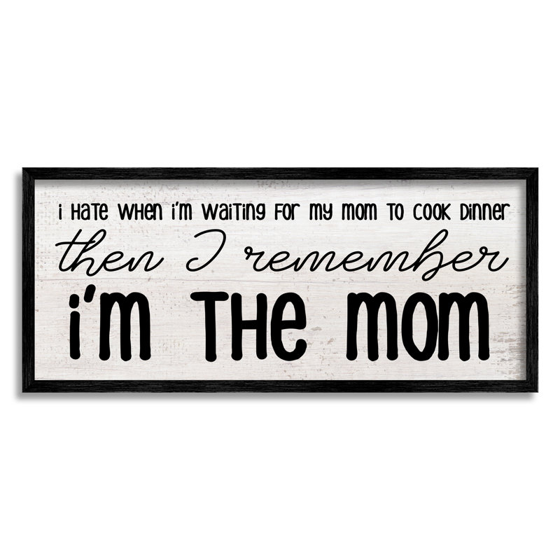 «Waiting For Mom Cook Dinner», phrase de famille grise, ferme rustique, estampe numérique, art texturé par Daphne Polselli