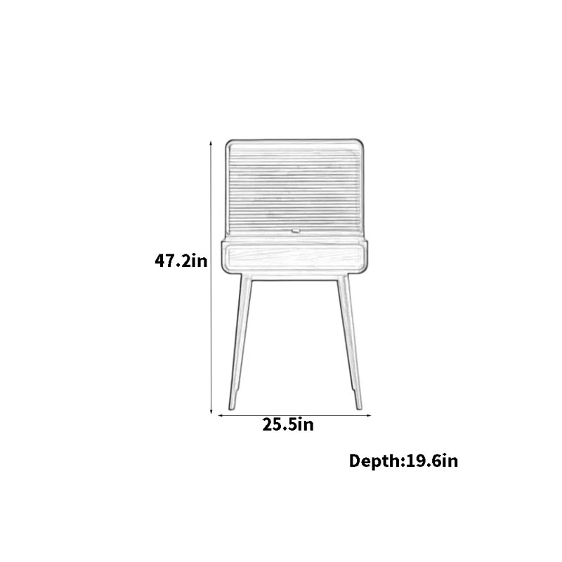 Commode de chambre en bois massif clair et luxueux