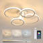 Dannitta Dimmable 4-Light Acrylic LED Flush Mount-1596029609