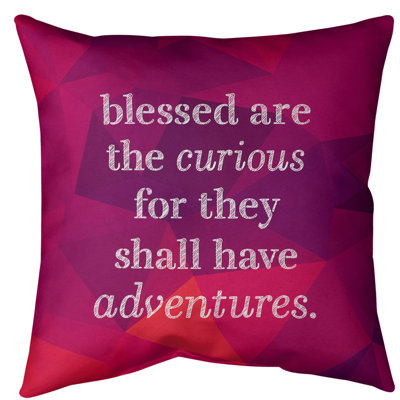 Gemstone Curiosity Inspirational Floor Pillow