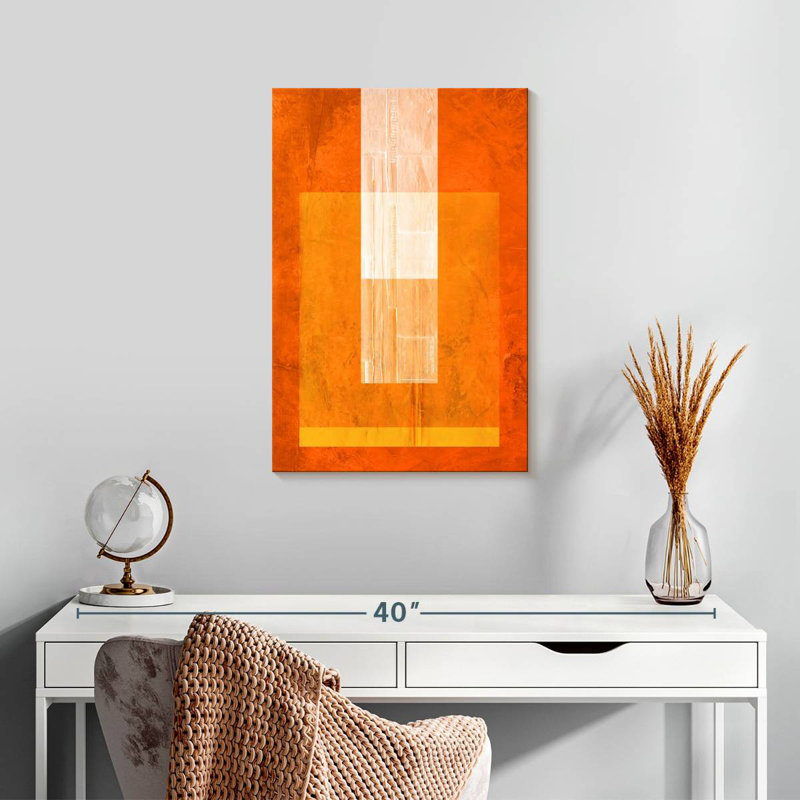Avery Orange Paper II, 24" H x 16" W