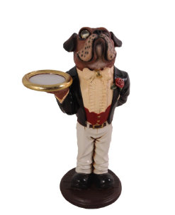 Statue de petit boxer bouledogue