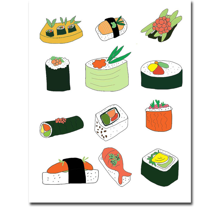 " Sushi Set " by Jan Weiss