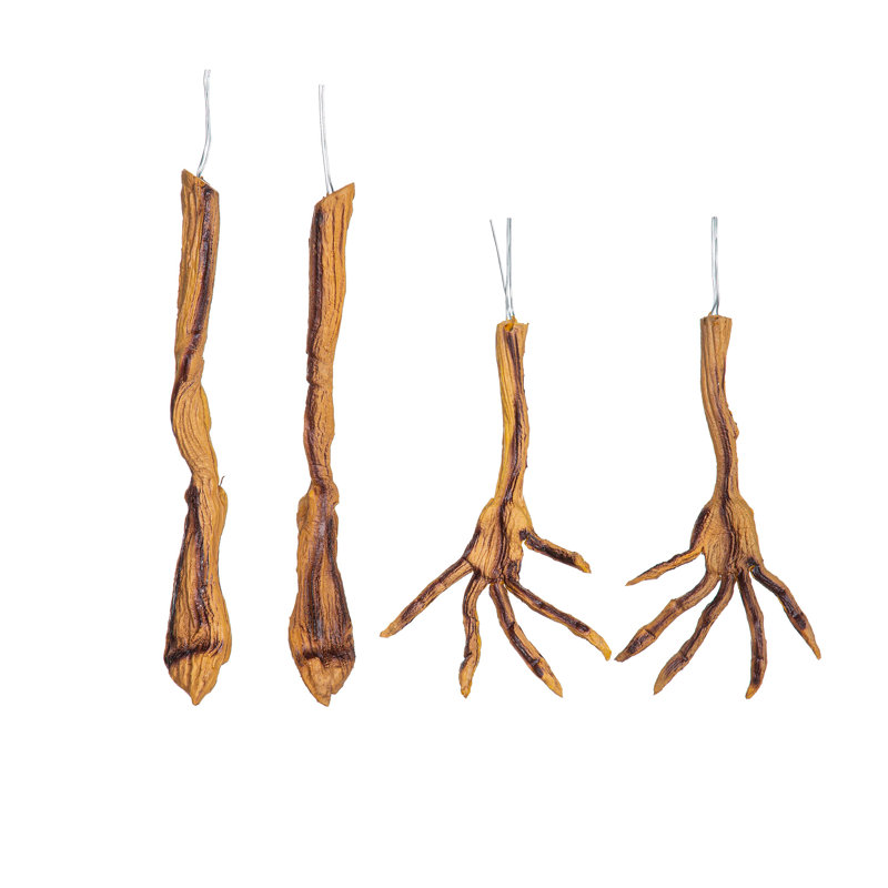 Ensemble de bras et de pieds de citrouille posable, comprend 4 pièces