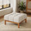 Repose-pieds rembourré avec coussin en mousse moelleuse Kyra