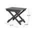 Table d'appoint pliante d'extérieur patinée en bois-1005283423