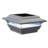 Imperial Solar Powered Integrated LED Aluminium 4 in. x 4 in. Fence Post Cap Light with Base Adapter Included-9809741-78608414