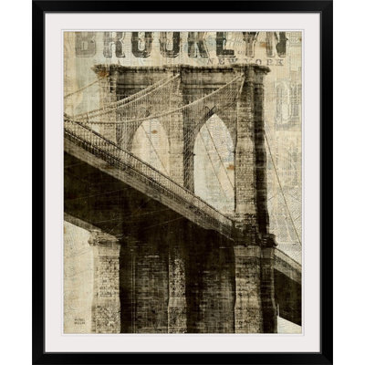 Raison " Vintage NY Brooklyn Bridge " by Michael Mullan