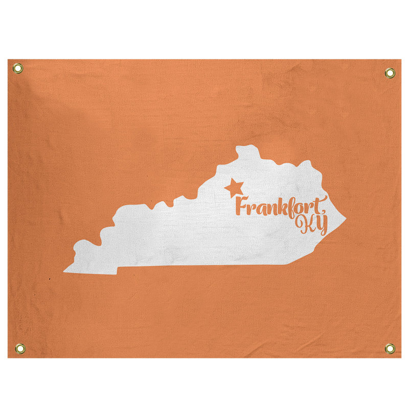 Tapisserie murale frankfort kentucky, H 26 po x l 36 po, Orange