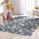 Kennedy Stars Grey Children's Rug
