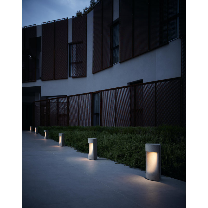 Moai LED Bollard Light, 13.7" H x 8.58" W x 6.6" D