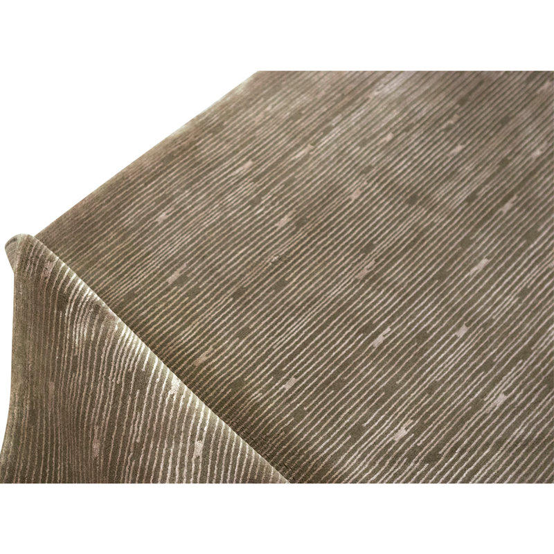 Hand Knotted Area Rug in Gold