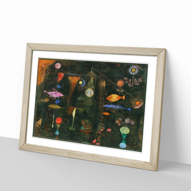 Paul Klee - Single Picture Frame Painting, Oak