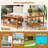  Patio Coffee Table Outdoor Acacia Slatted Coffee Table w/ Slatted Tabletop