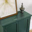 Buffet 34,5 "en placage de bois massif rétro avec tablettes réglables, vert-583868632
