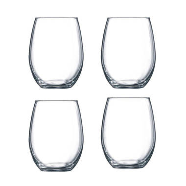 Lav Gaia 6-Piece Stemless Wine Glasses Set, 16.25 oz