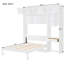 Lit escamotable double pleine grandeur avec bureau, armoire supérieure et tablettes de rangement, conception pliable peu encombrante, blanc-1508443782-1508443783