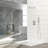 Dual Shower Head Square Wall Mounted - 12 Inch, Inch System With Heads On-125519113