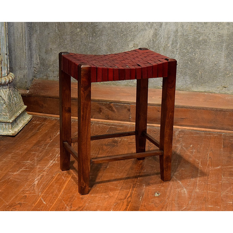 Powers Upholstered Counter Stool with Solid Wood Frame