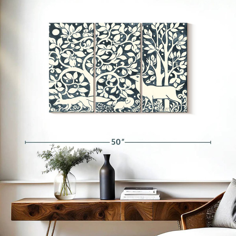 Brampt Forest Life IV, 24" H x 38" W