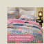 Ensemble de literie confortable multicolore, courtepointe en polyester, style moderne pour toute maison