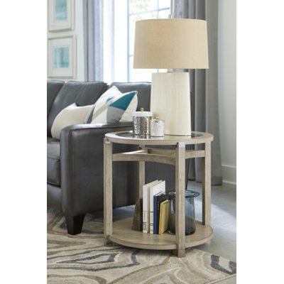 Cheltenham Glass Top End Table