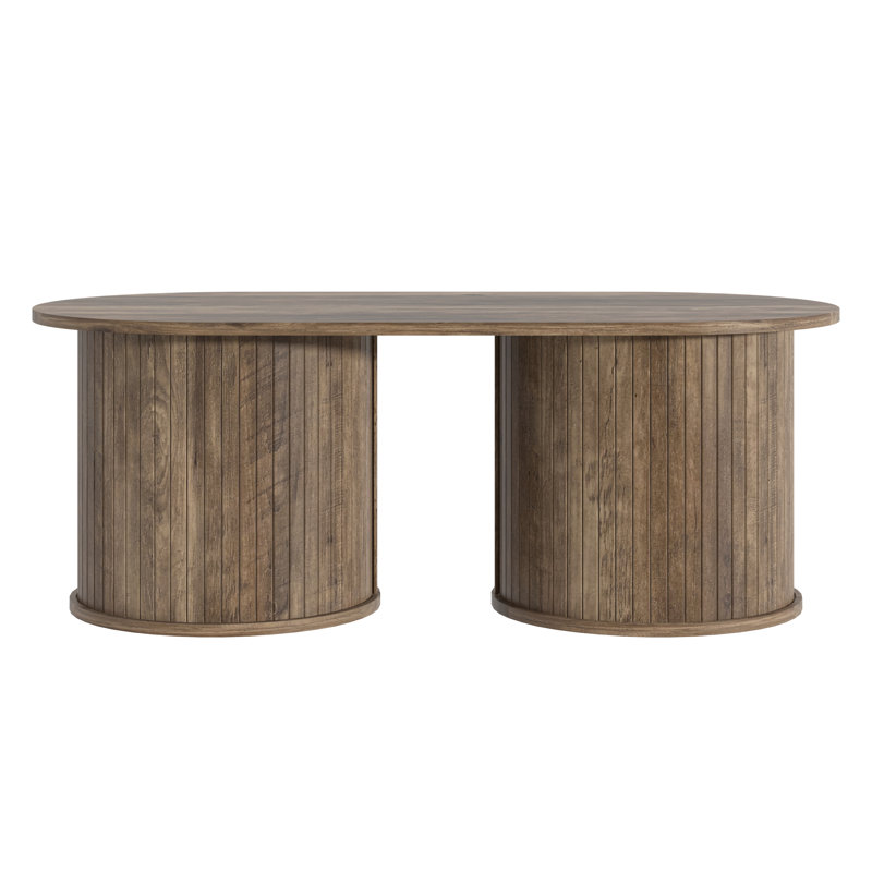 Coffee Table With Round Legs - 481775502F0D4A76BC9E83E2D63072AA, Brown